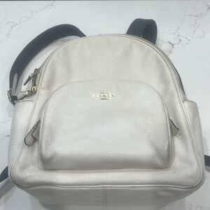 Coach Cream Backpack